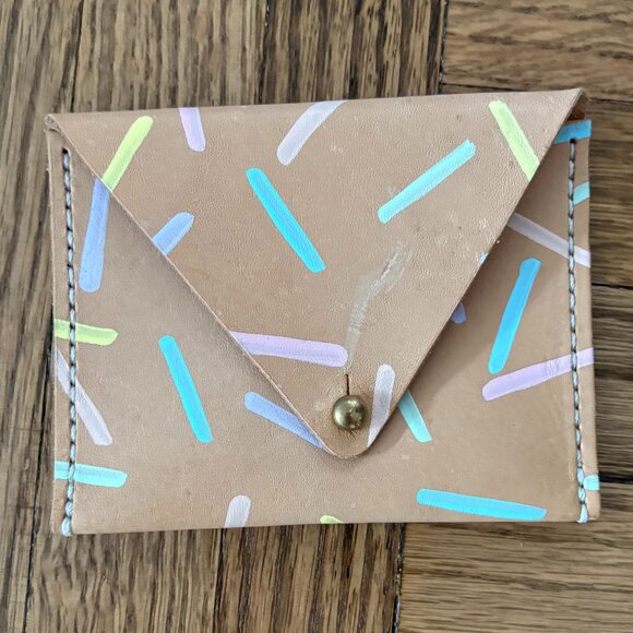 Lisa Chow Leather Card Case - Sprinkles - Picture 1 of 2